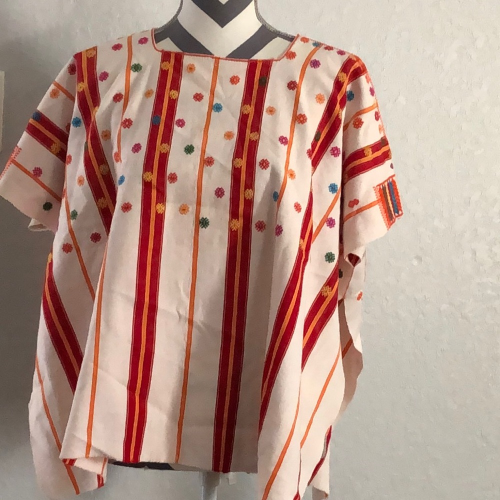 Women's Handwoven, Hand Embroidered Huipil